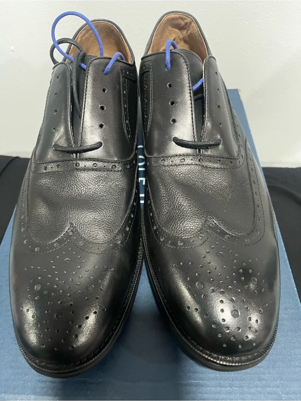 Johnston & Murphy black leather